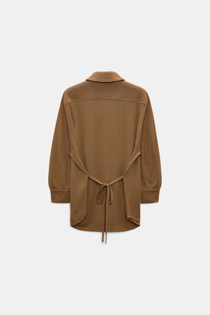 Dorothee Schumacher Extra fine Merino shirt porcini
