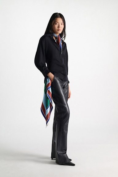 Dorothee Schumacher Extra fine Merino shirt midnight navy