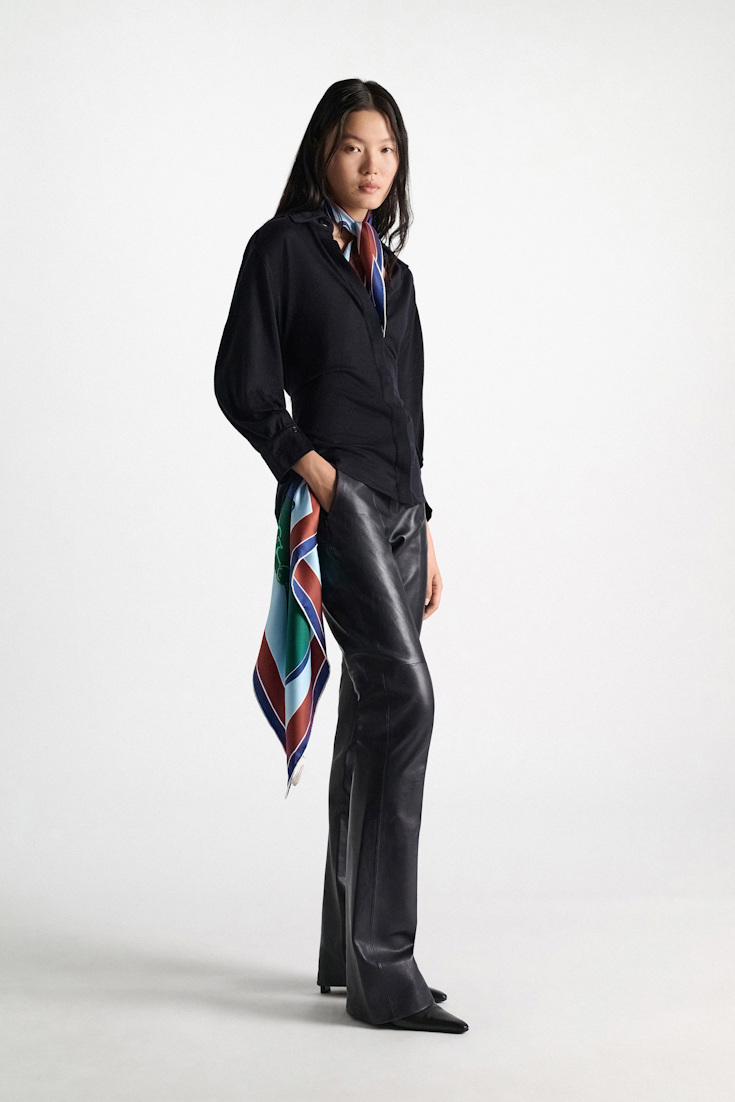 Dorothee Schumacher Extra fine Merino shirt midnight navy