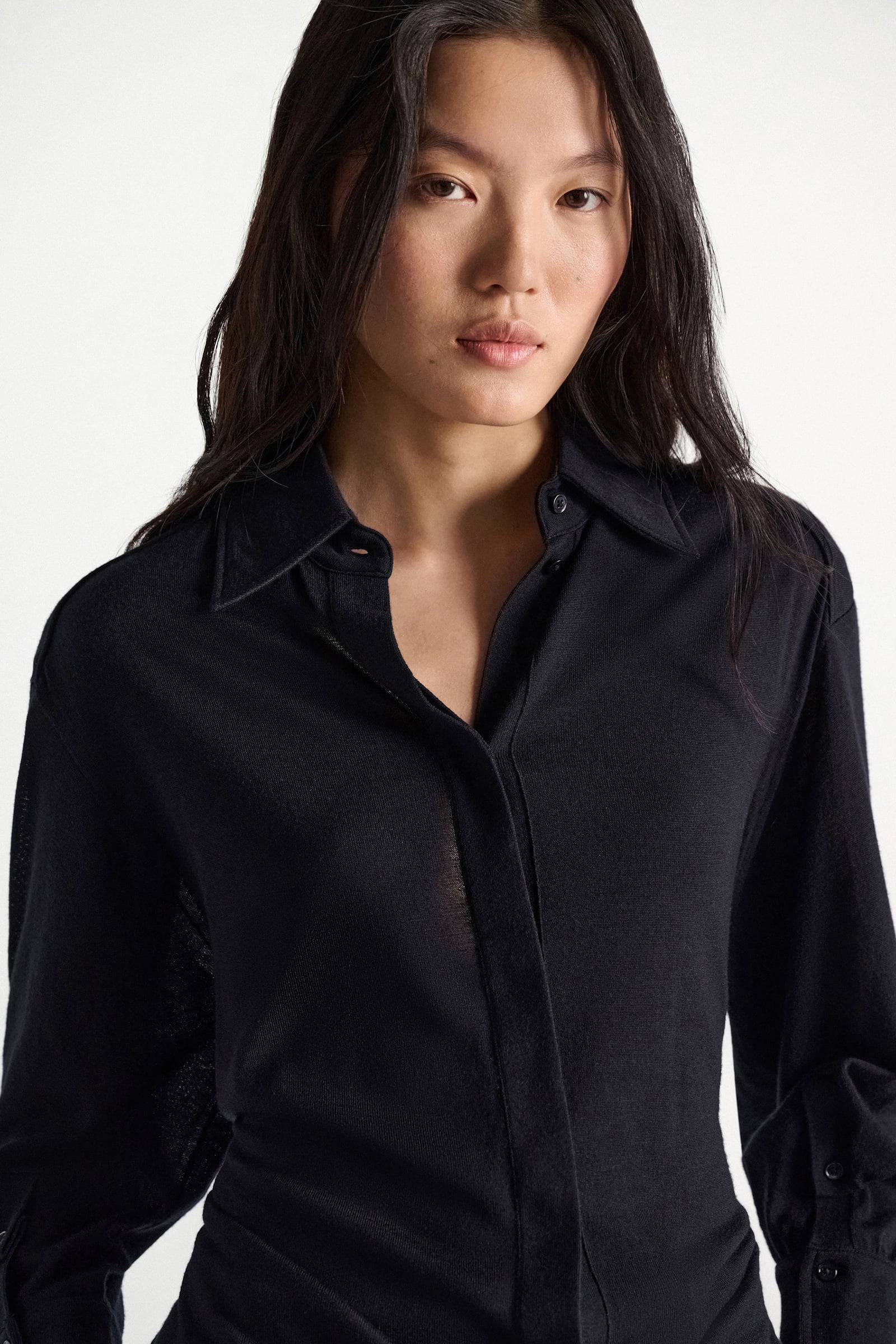 Dorothee Schumacher Extra fine Merino shirt midnight navy