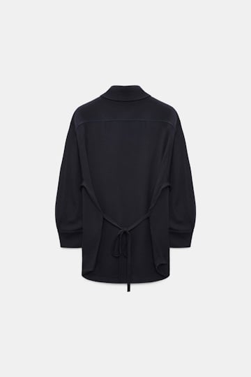 Dorothee Schumacher Extra fine Merino shirt midnight navy