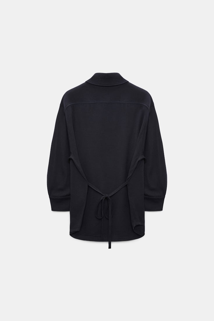 Dorothee Schumacher Extra fine Merino shirt midnight navy