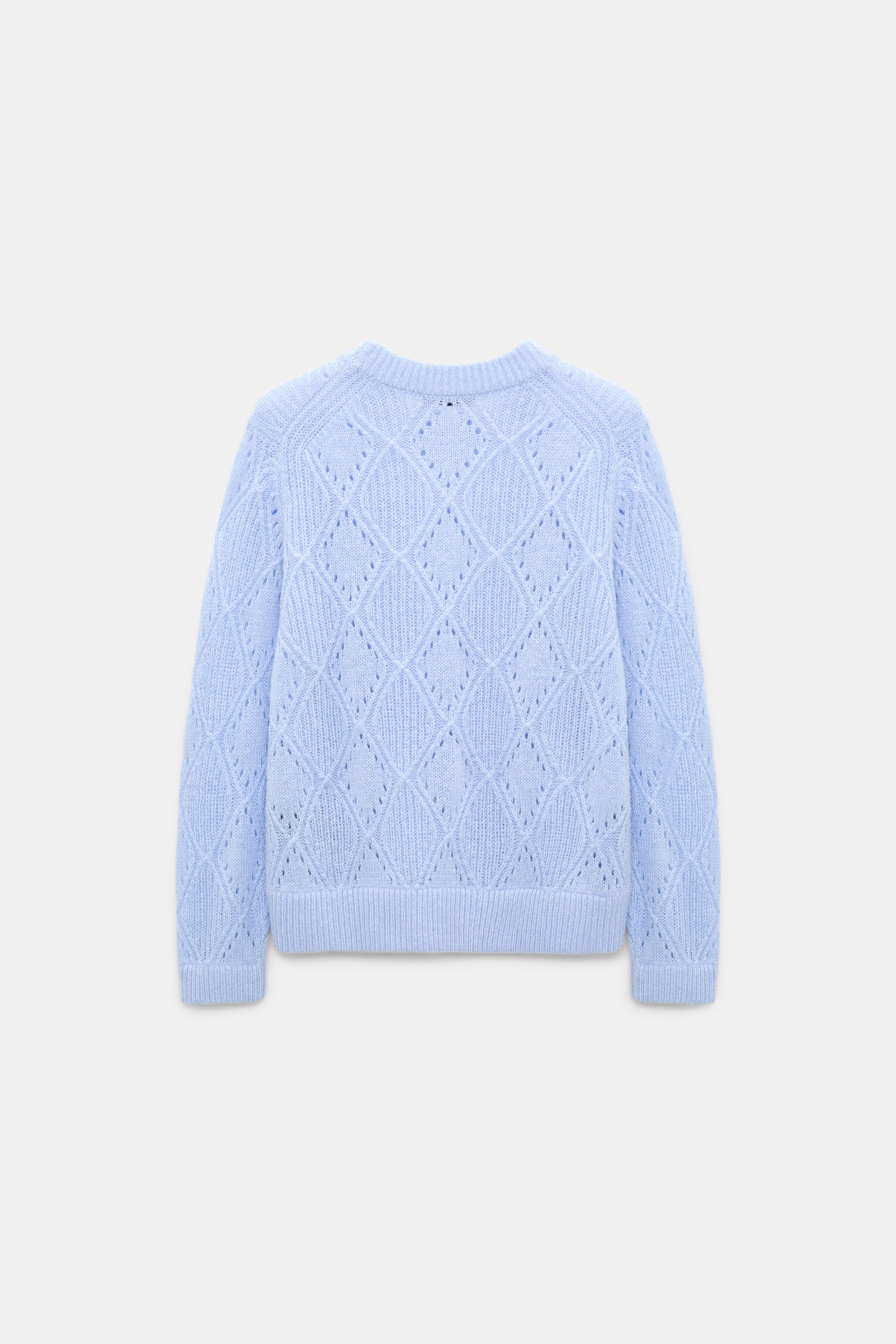 Dorothee Schumacher Textured argyle pullover sky blue