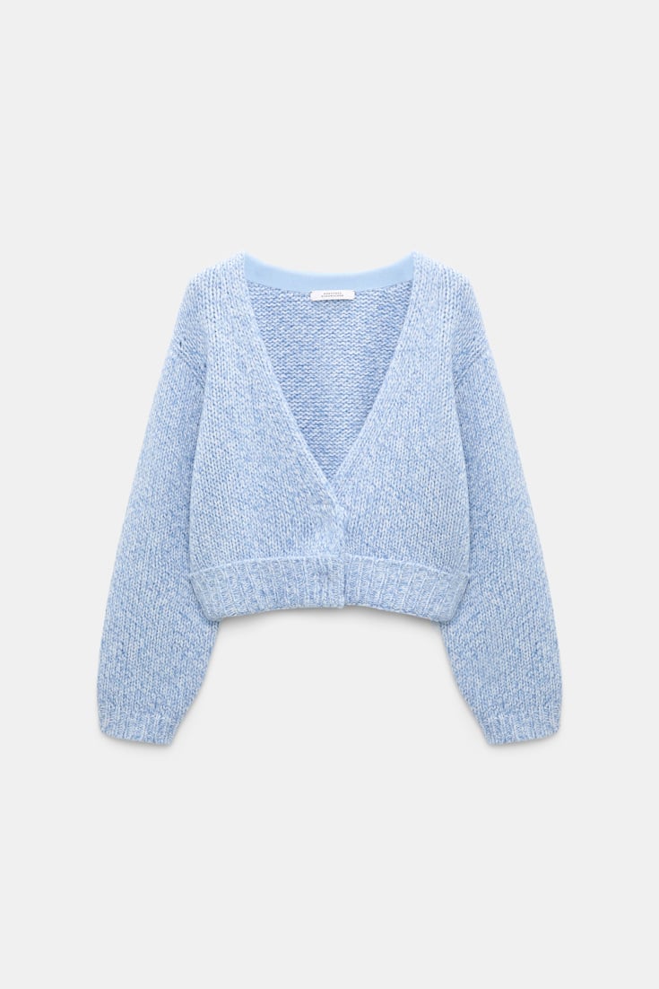 Dorothee Schumacher Merino-cashmere cardigan blue mouliné