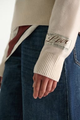 Dorothee Schumacher Pullover mit Rundhals aus Merino und Kaschmir camellia white