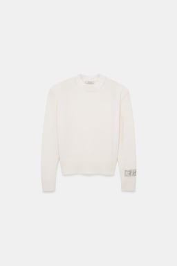 Dorothee Schumacher Pullover mit Rundhals aus Merino und Kaschmir camellia white