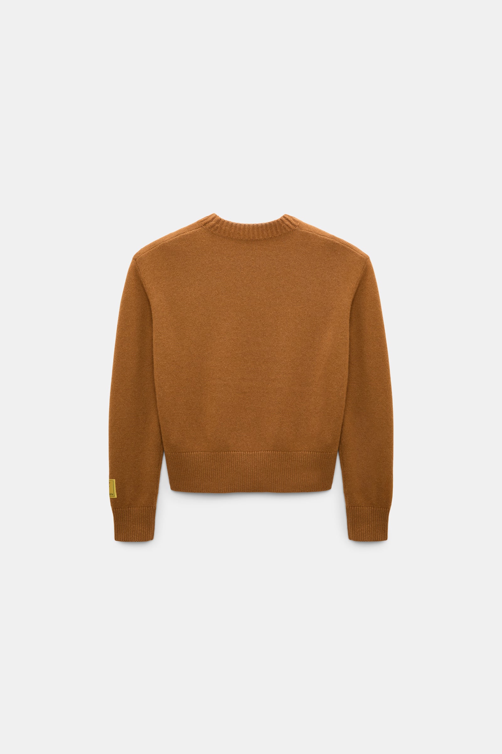 Dorothee Schumacher Merino-cashmere round neck pullover saffron