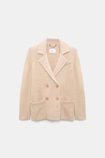 Dorothee Schumacher Merino-cashmere double-breasted blazer make up