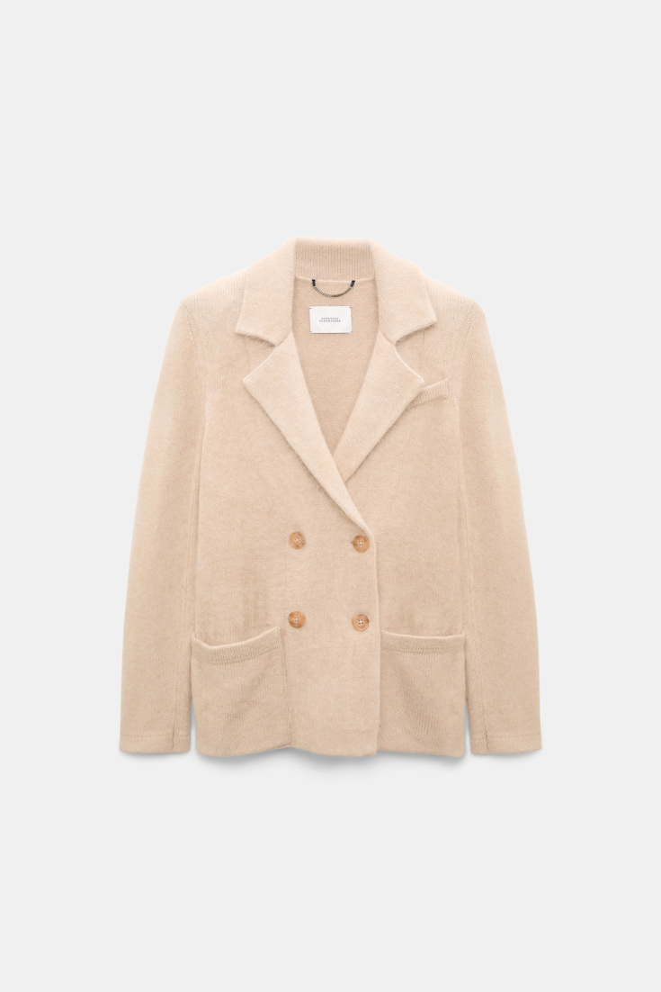 Dorothee Schumacher Merino-cashmere double-breasted blazer make up