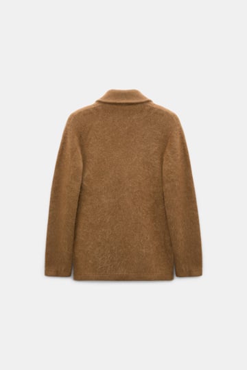 Dorothee Schumacher Merino-cashmere double-breasted blazer porcini