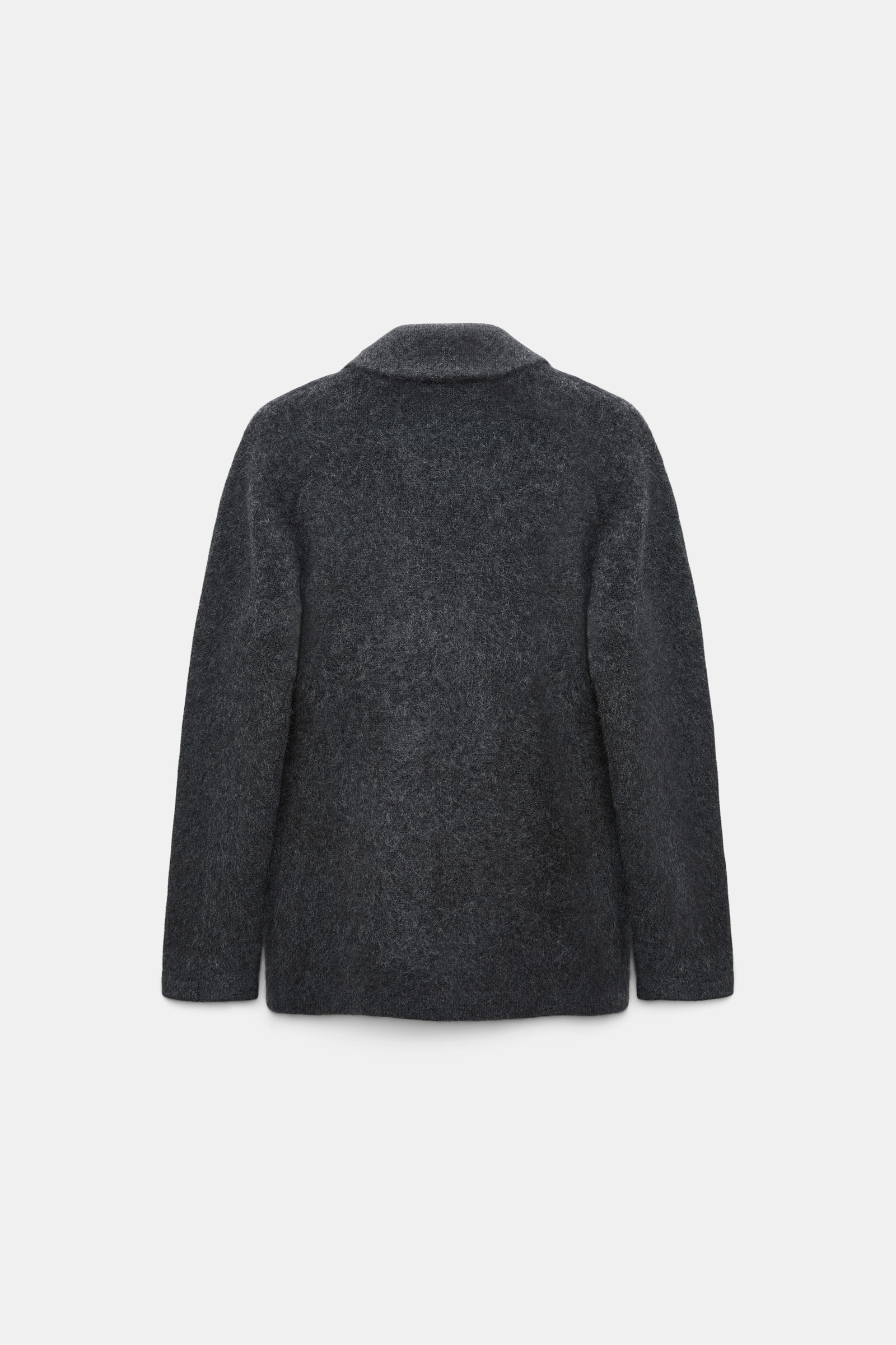 Dorothee Schumacher Merino-cashmere double-breasted blazer anthra melange