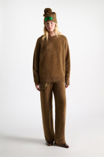 Dorothee Schumacher Pants aus Merino und Kaschmir porcini