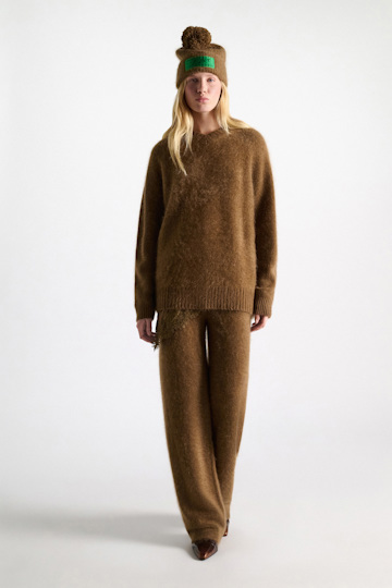 Dorothee Schumacher Pants aus Merino und Kaschmir porcini