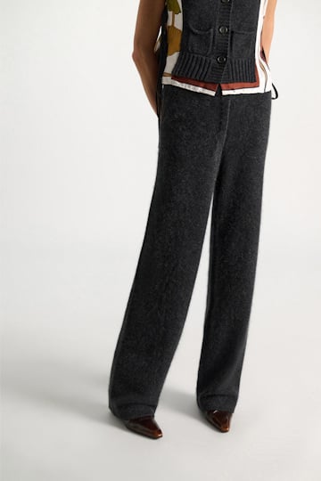 Dorothee Schumacher Merino-cashmere pants anthra melange