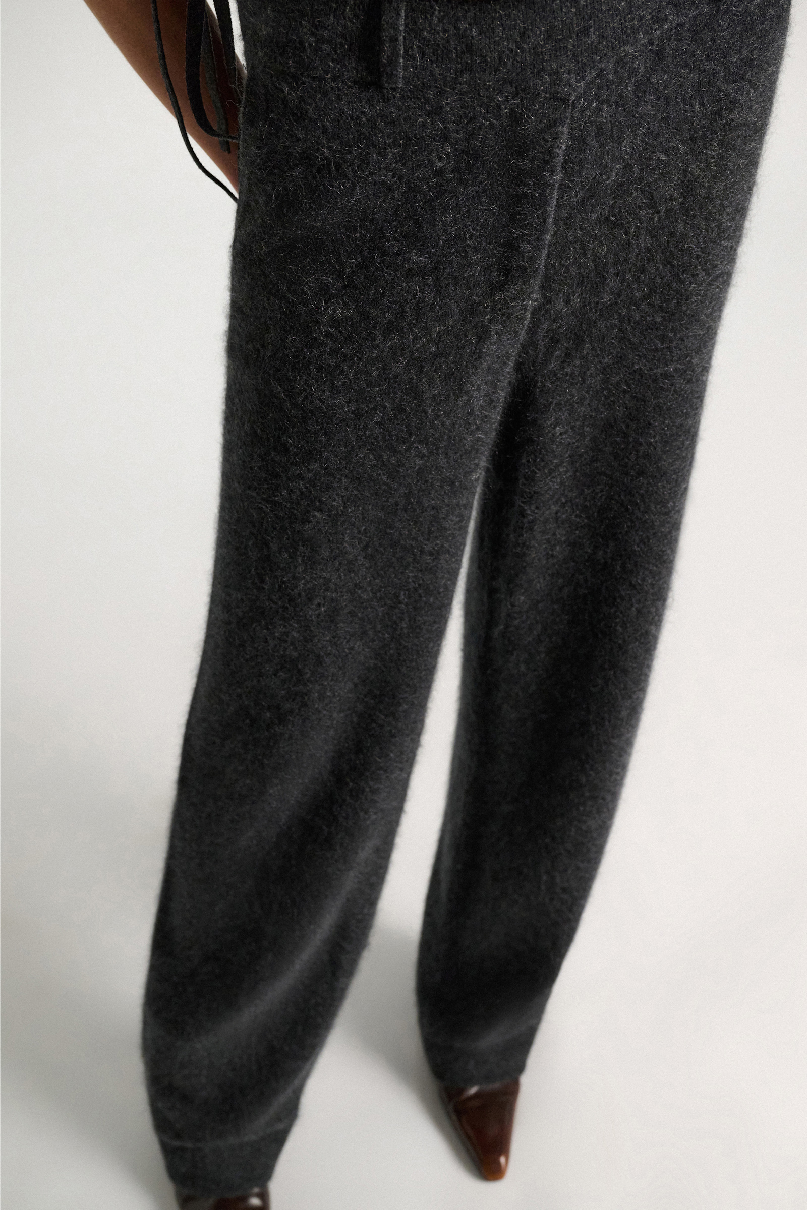 Dorothee Schumacher Merino-cashmere pants anthra melange