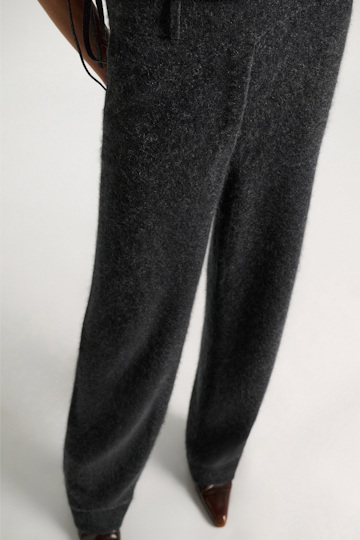 Dorothee Schumacher Merino-cashmere pants anthra melange