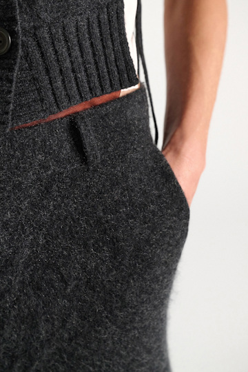 Dorothee Schumacher Merino-cashmere pants anthra melange