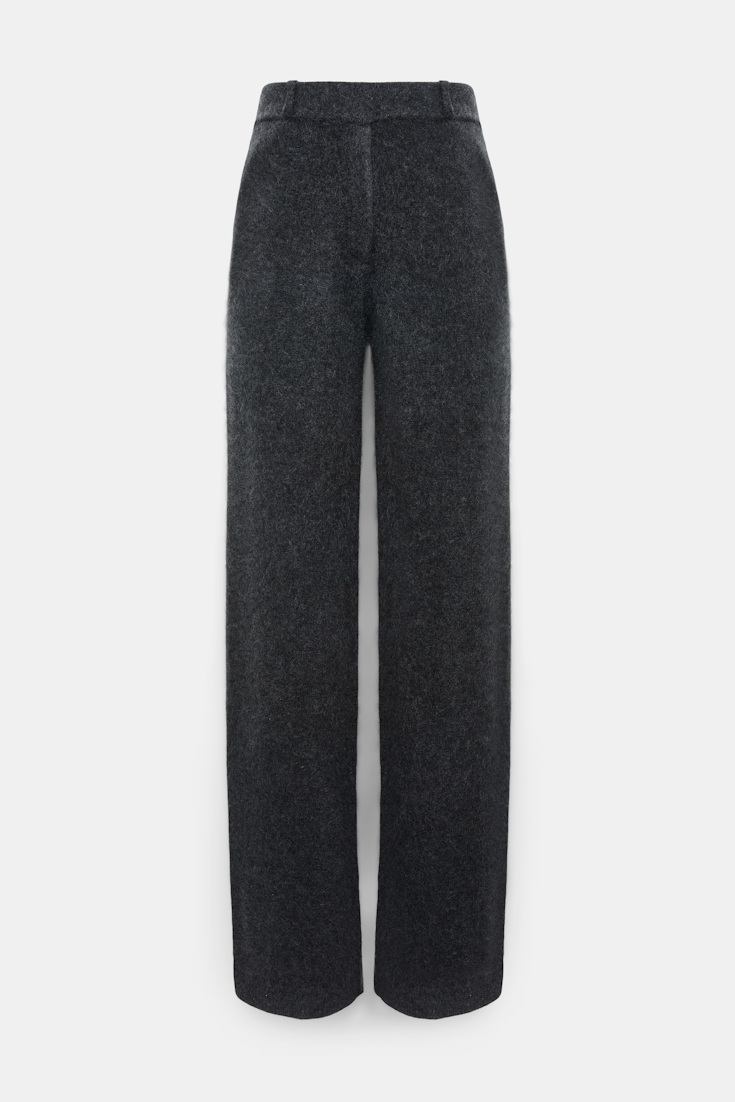 Dorothee Schumacher Merino-cashmere pants anthra melange