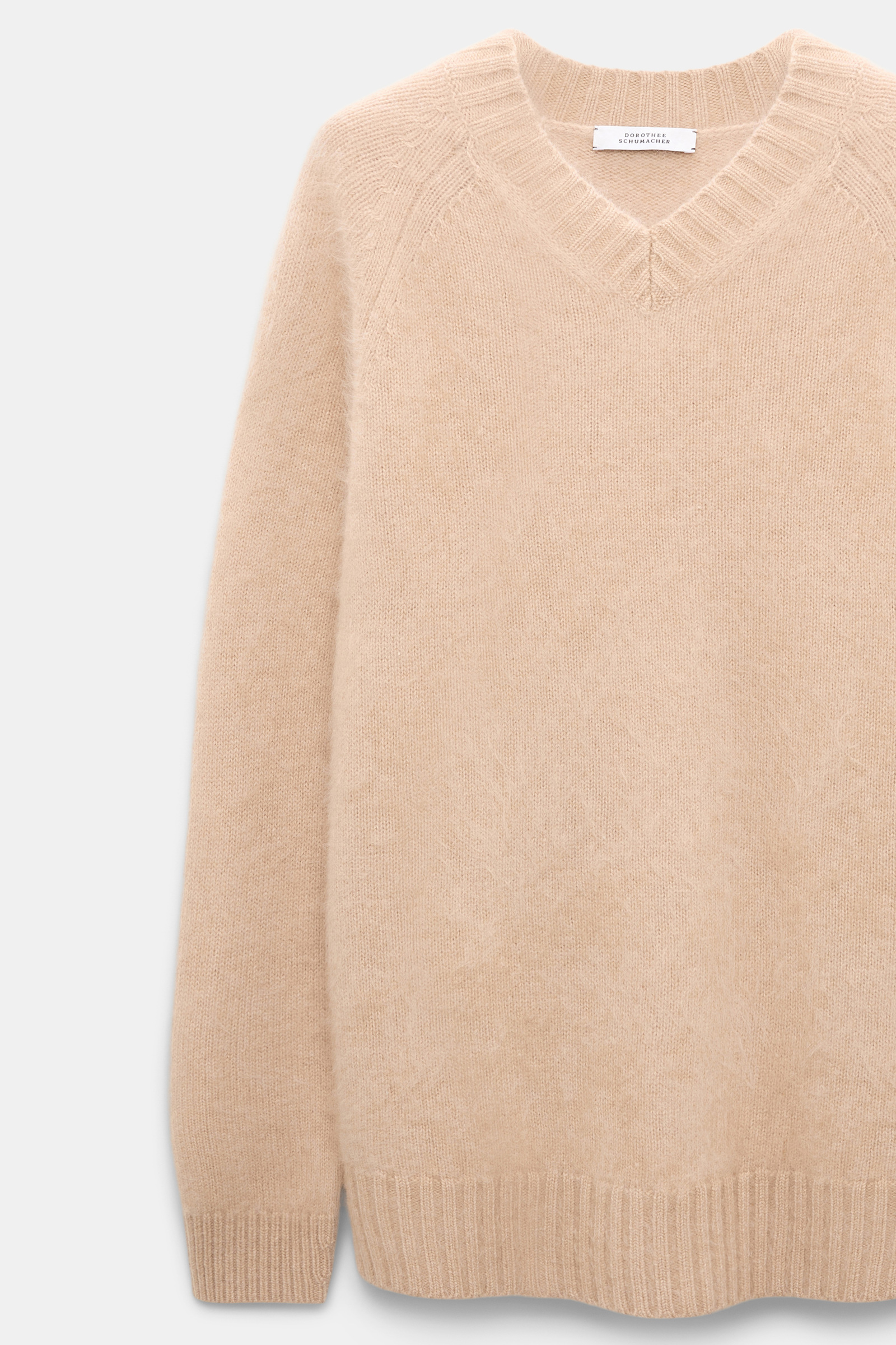Dorothee Schumacher Pullover mit V-Ausschnitt aus Merino und Kaschmir make up