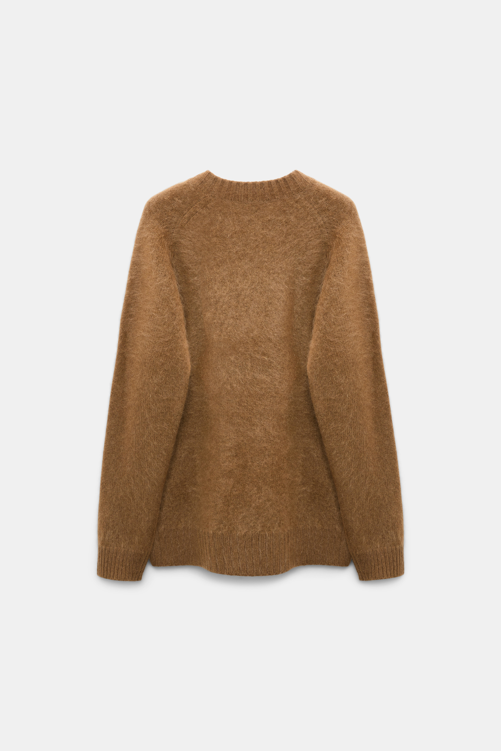 Dorothee Schumacher Pullover mit V-Ausschnitt aus Merino und Kaschmir porcini
