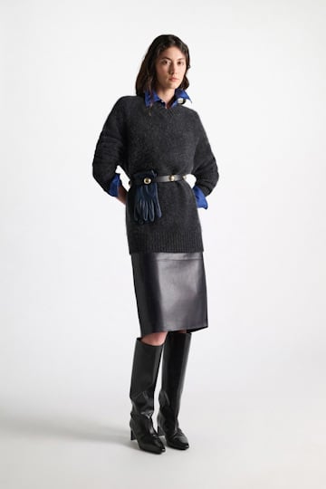 Dorothee Schumacher Merino-cashmere V-neck pullover anthra melange