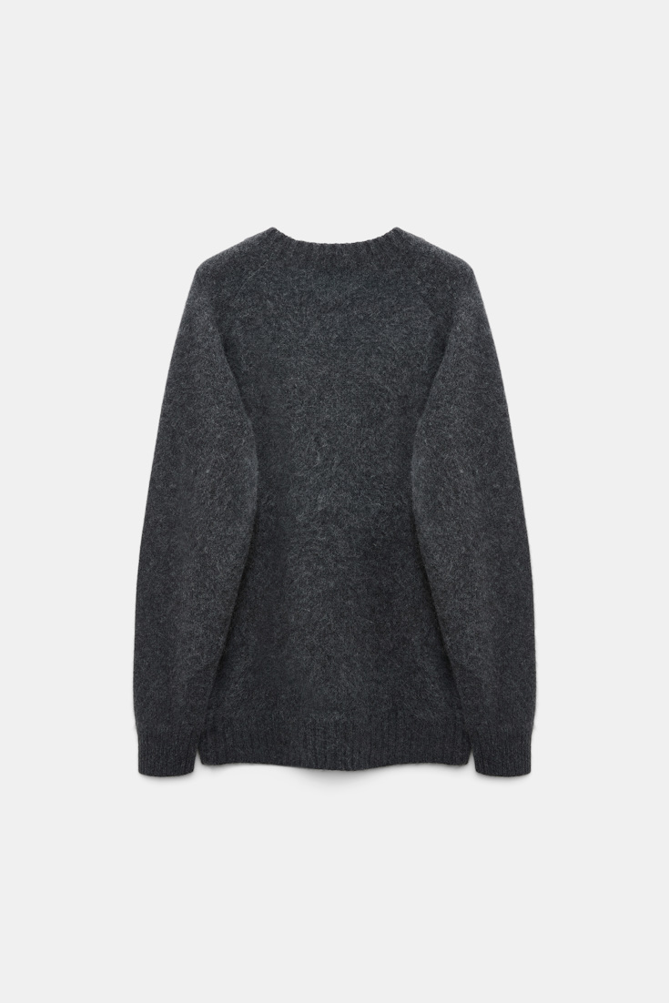 Dorothee Schumacher Merino-cashmere V-neck pullover anthra melange