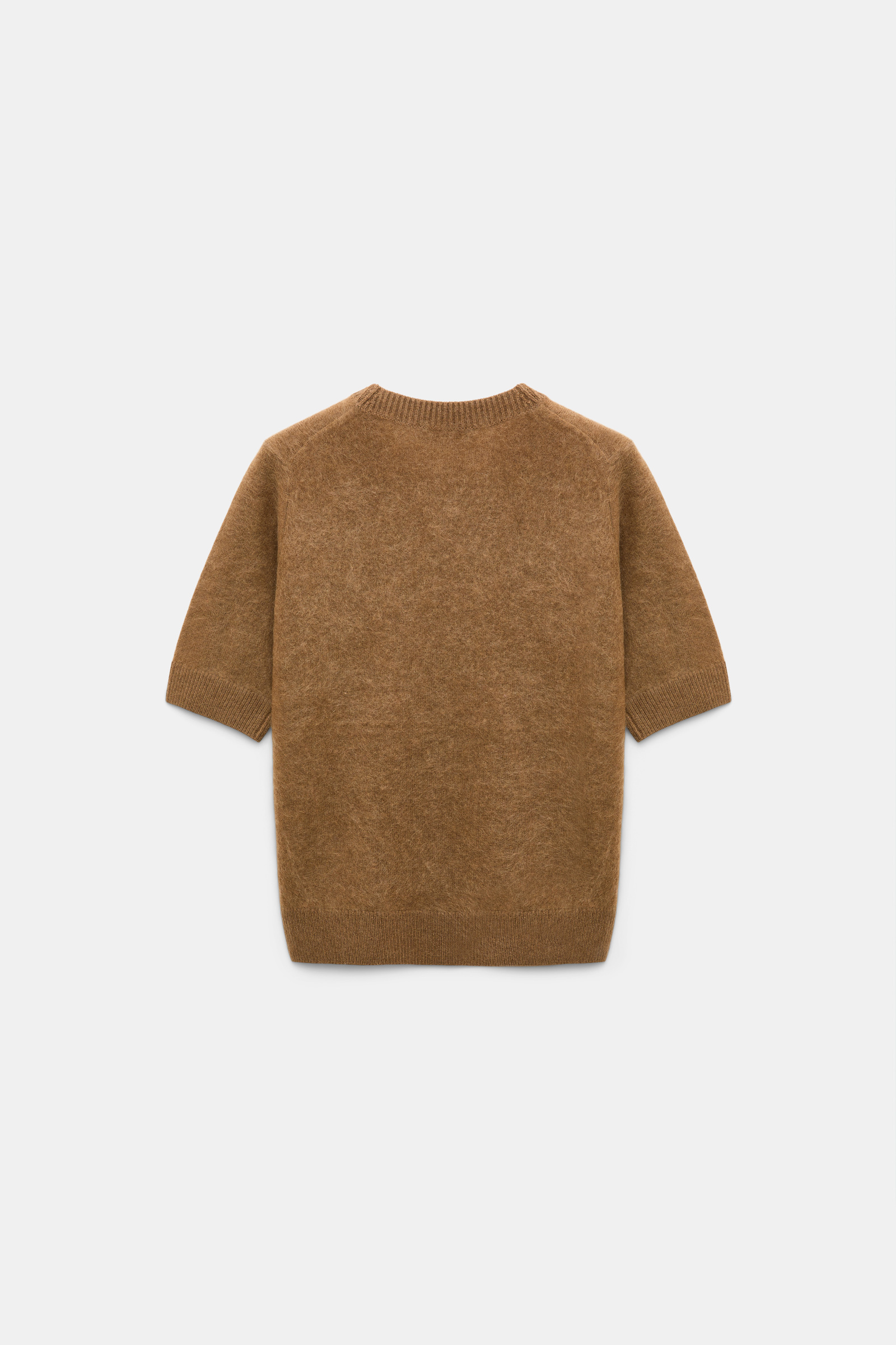 Dorothee Schumacher Merino-cashmere half sleeve pullover porcini
