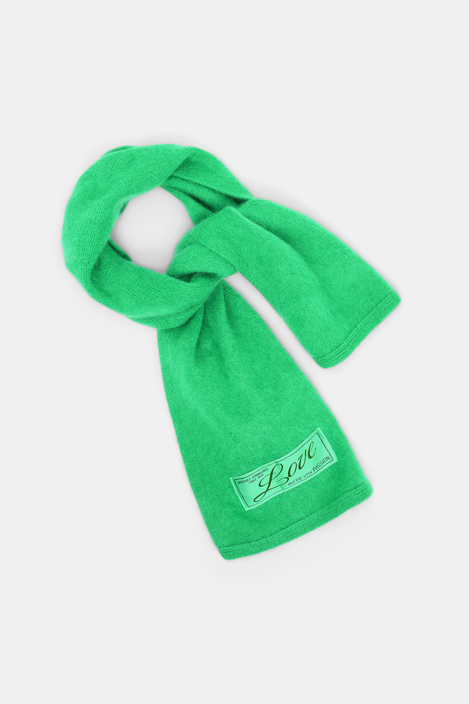 Dorothee Schumacher Merino-cashmere scarf wasabi