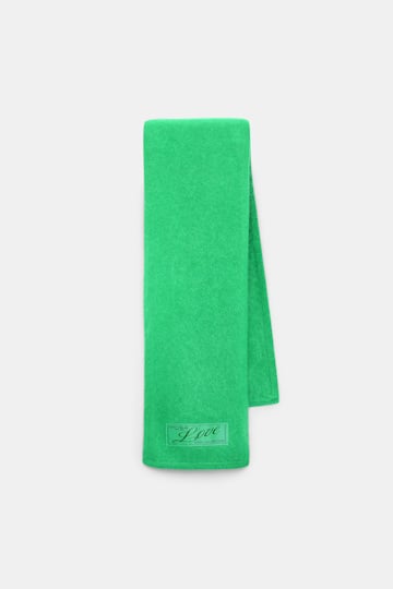 Dorothee Schumacher Merino-cashmere scarf wasabi