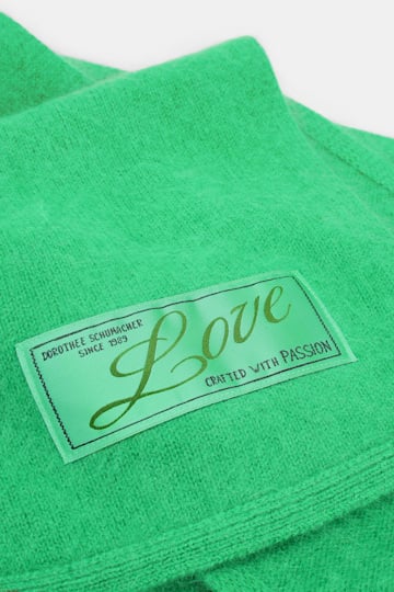Dorothee Schumacher Merino-cashmere scarf wasabi