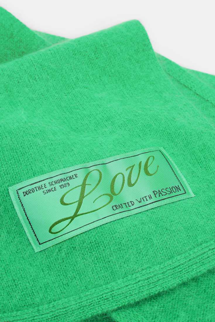 Dorothee Schumacher Merino-cashmere scarf wasabi