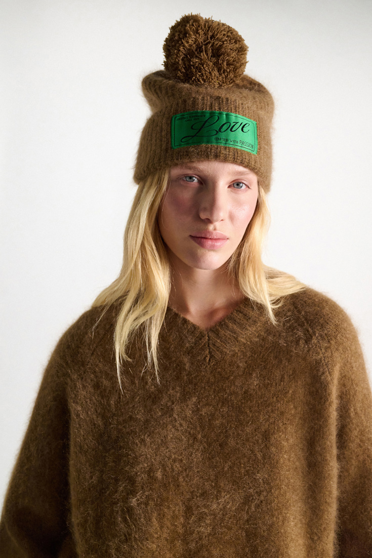 Dorothee Schumacher Mütze aus Merino und Kaschmir porcini