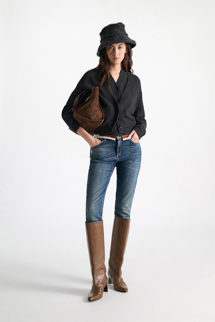 Dorothee Schumacher Hut aus Merino und Kaschmir anthra melange