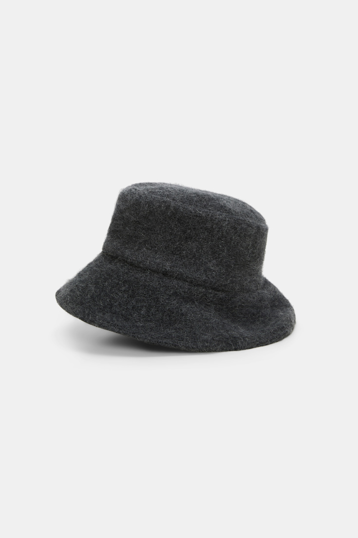Dorothee Schumacher Hut aus Merino und Kaschmir anthra melange