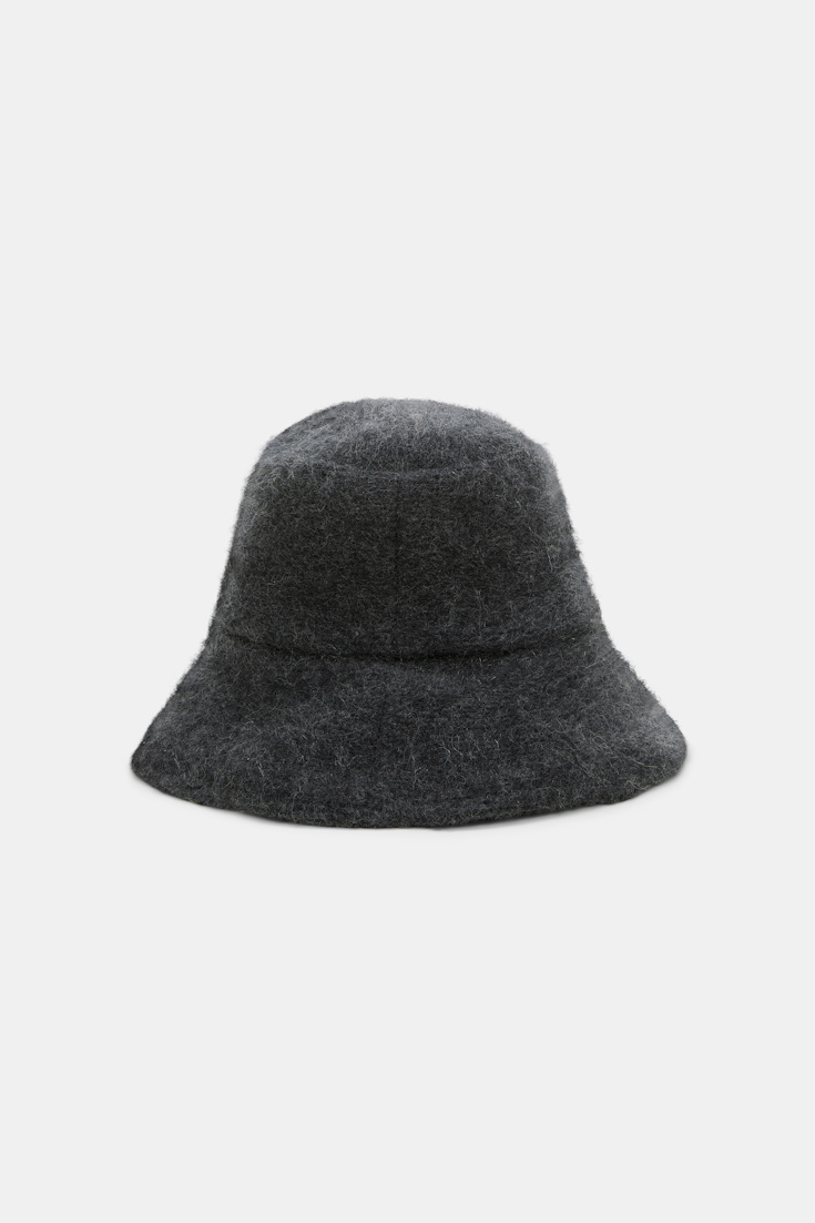 Dorothee Schumacher Hut aus Merino und Kaschmir anthra melange