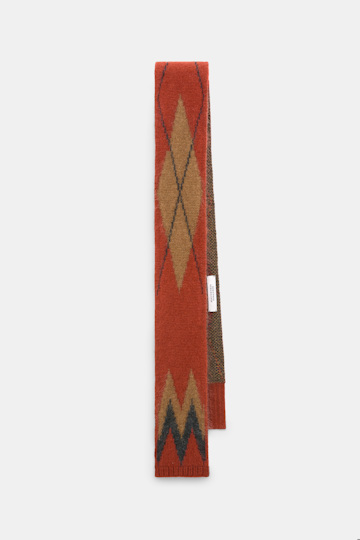 Dorothee Schumacher Schal mit Argyle-Muster aus Merino und Kaschmir argyle brick