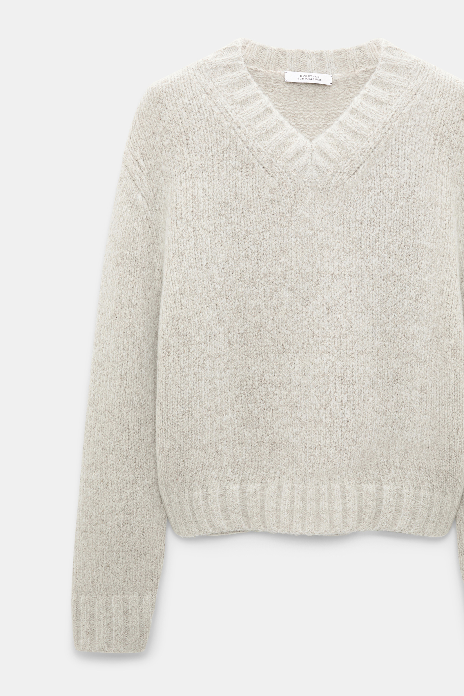 Dorothee Schumacher Cashmere V-neck pullover champignon