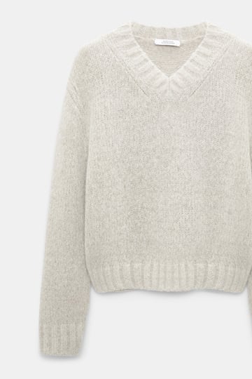 Dorothee Schumacher Cashmere V-neck pullover champignon