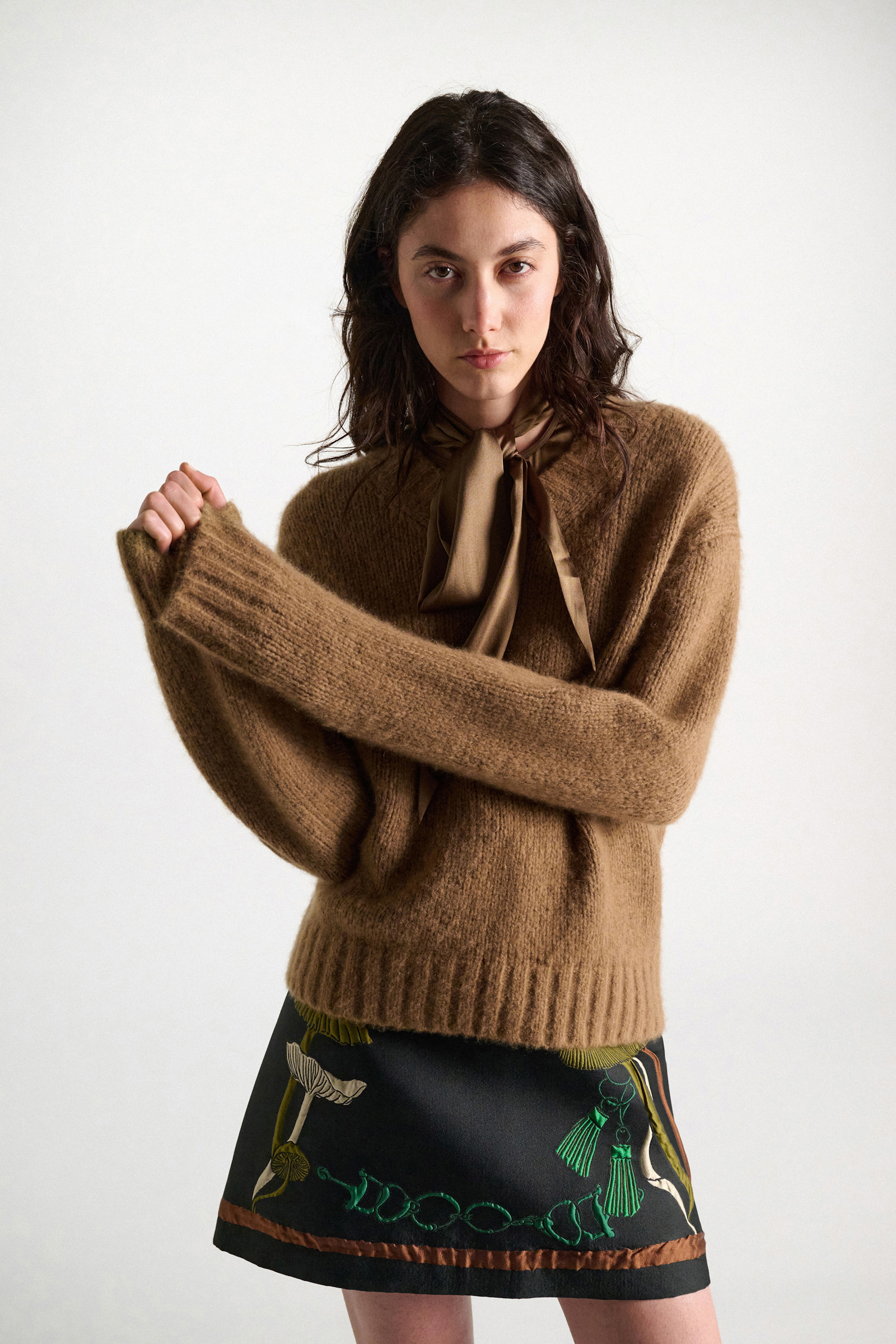 Dorothee Schumacher Cashmere V-neck pullover porcini
