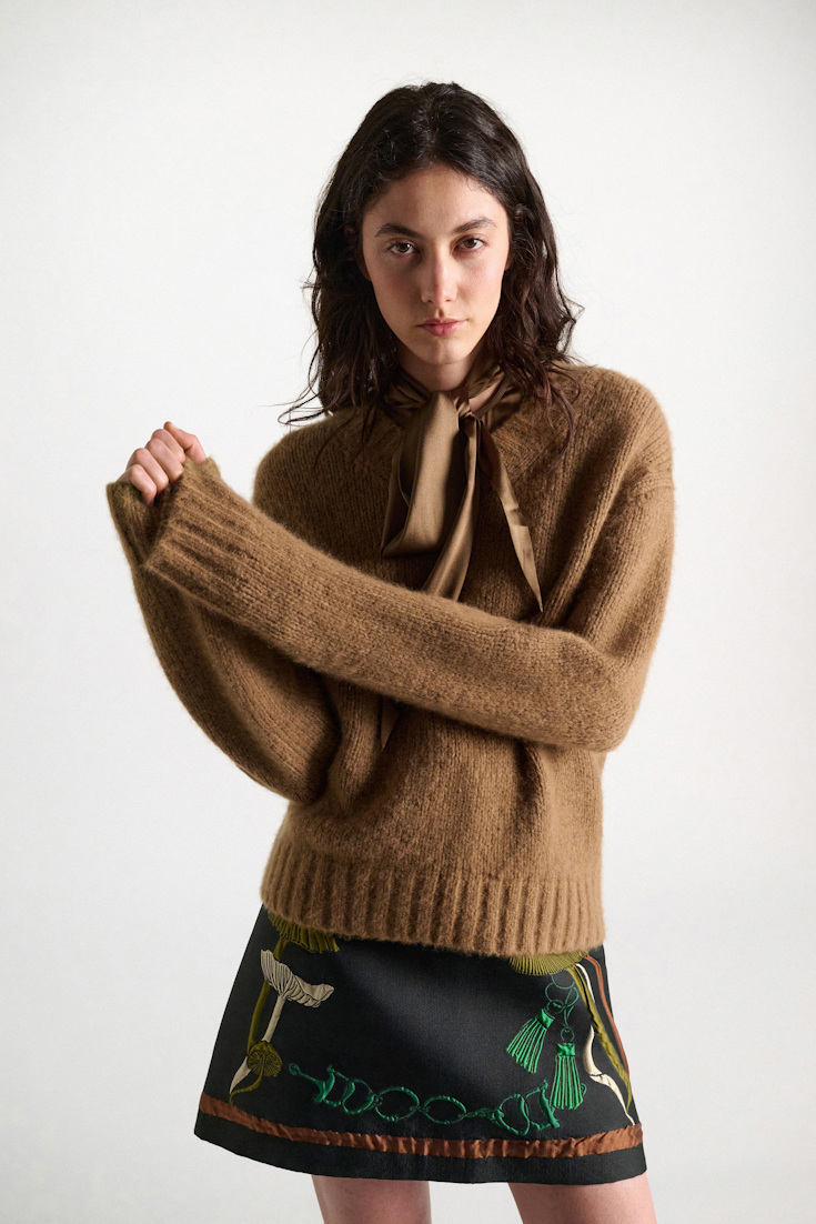 Dorothee Schumacher Cashmere V-neck pullover porcini
