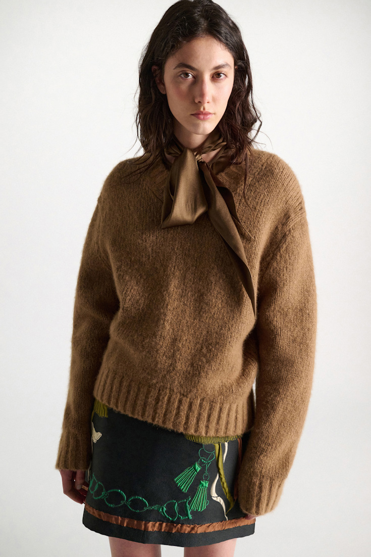 Dorothee Schumacher Cashmere V-neck pullover porcini