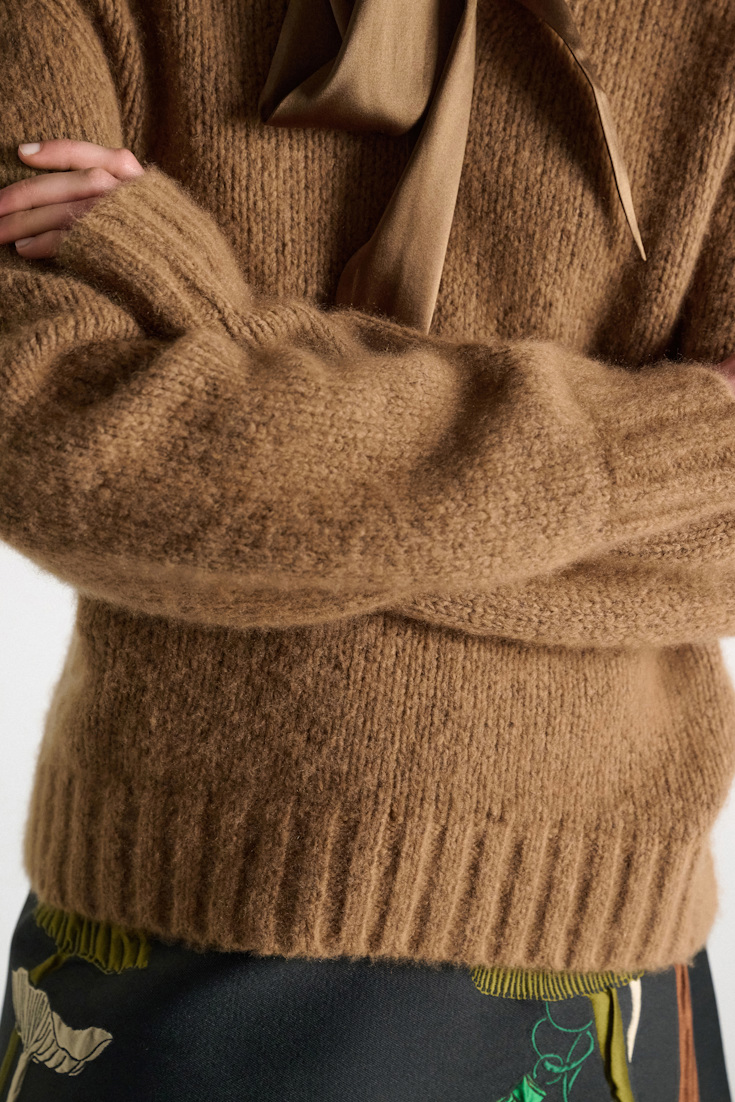 Dorothee Schumacher Cashmere V-neck pullover porcini