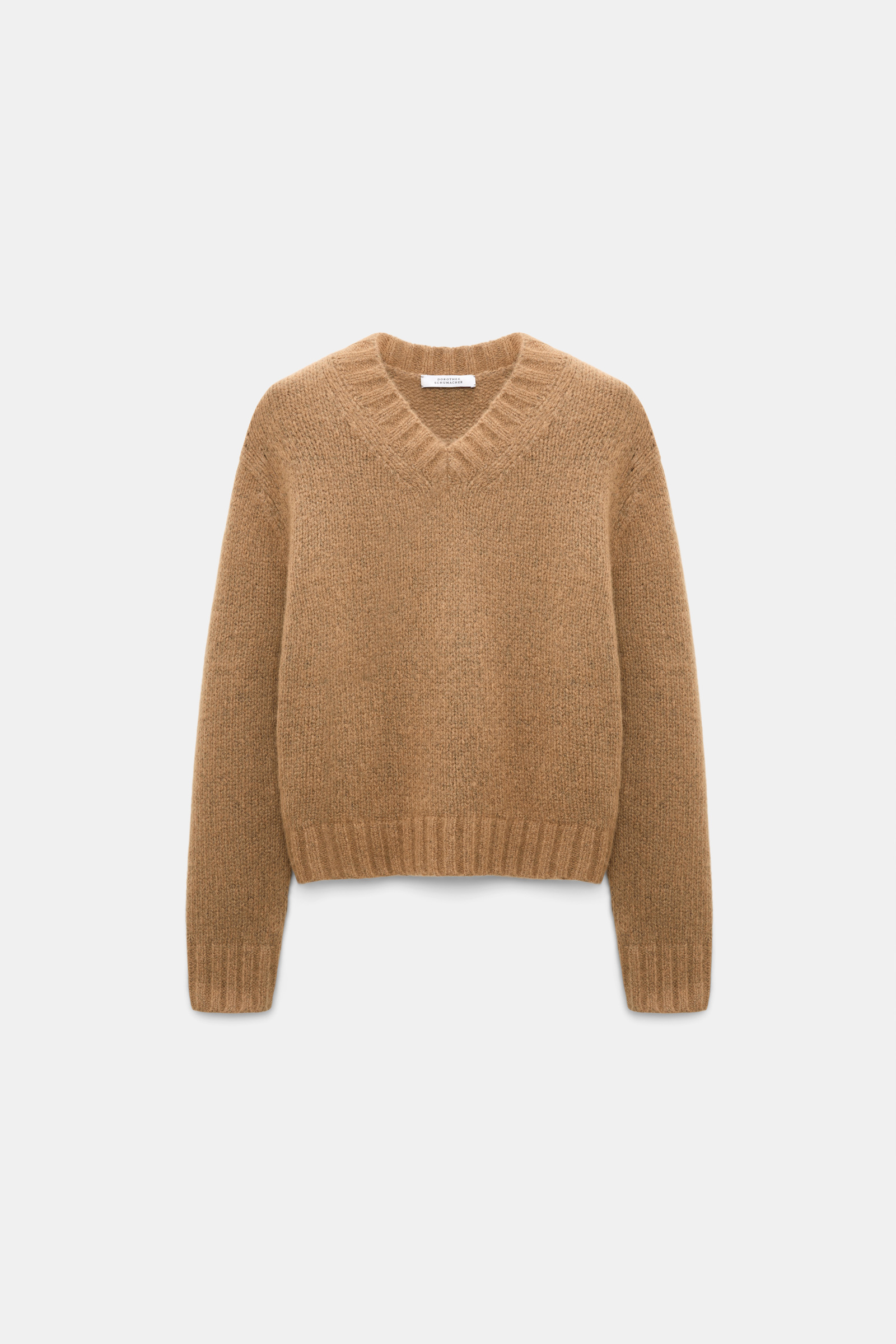 Dorothee Schumacher Cashmere V-neck pullover porcini
