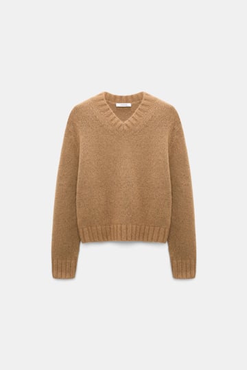 Dorothee Schumacher Cashmere V-neck pullover porcini