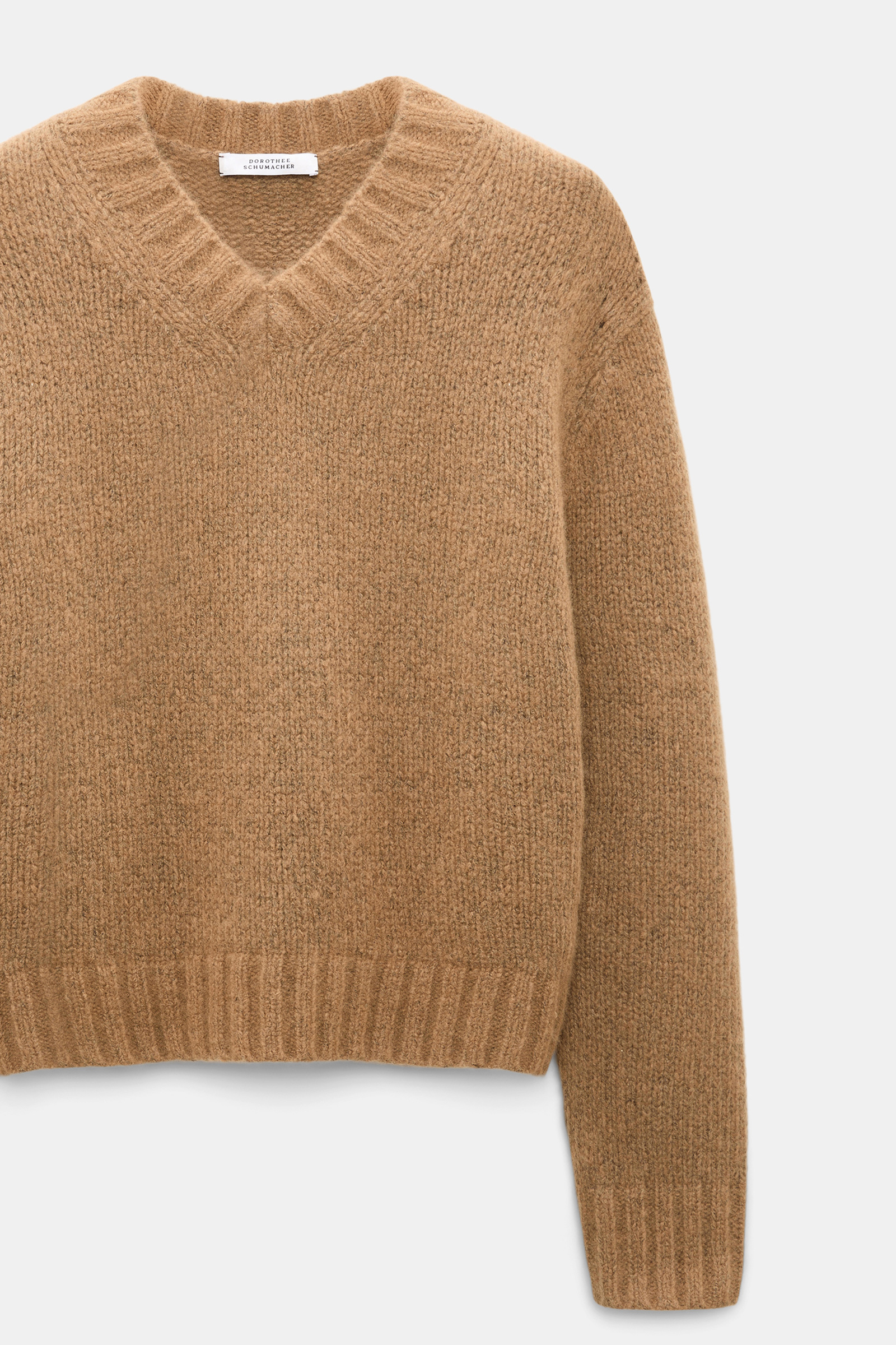 Dorothee Schumacher Cashmere V-neck pullover porcini