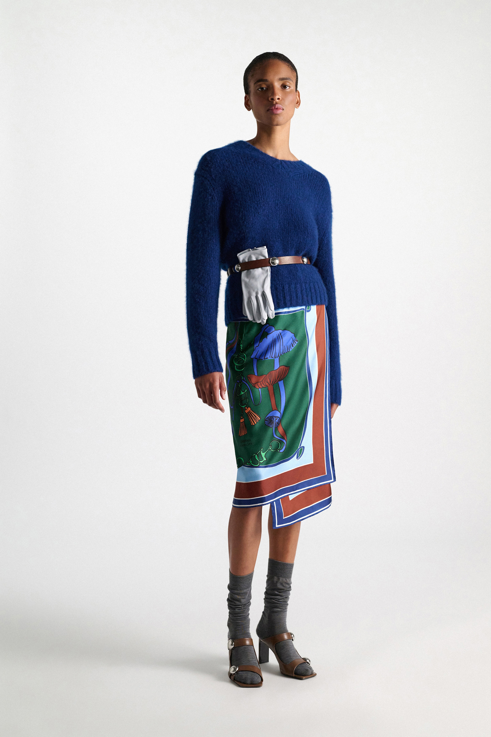 Dorothee Schumacher Pullover mit V-Ausschnitt aus Kaschmir ocean blue