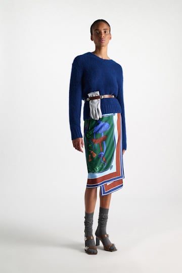 Dorothee Schumacher Pullover mit V-Ausschnitt aus Kaschmir ocean blue