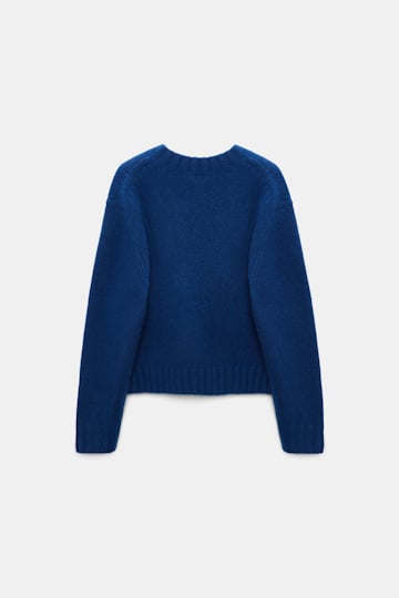 Dorothee Schumacher Pullover mit V-Ausschnitt aus Kaschmir ocean blue