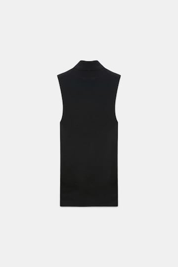 Dorothee Schumacher Sleeveless turtleneck in extra fine Merino black