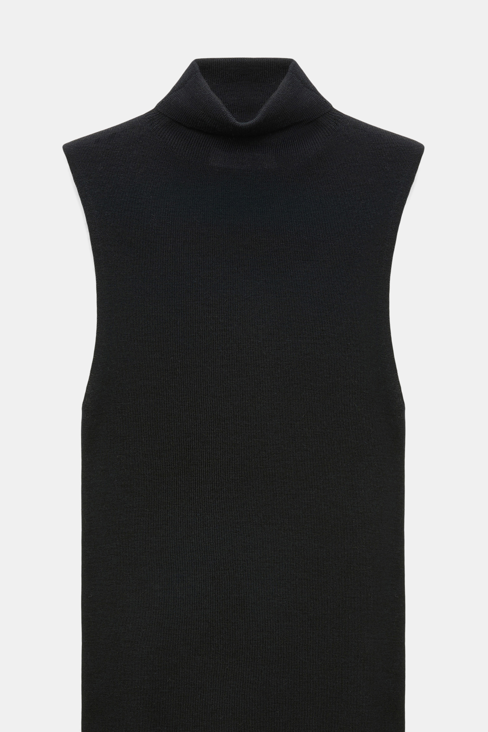 Dorothee Schumacher Sleeveless turtleneck in extra fine Merino black